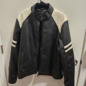 Black And White Casual Fall Jacket